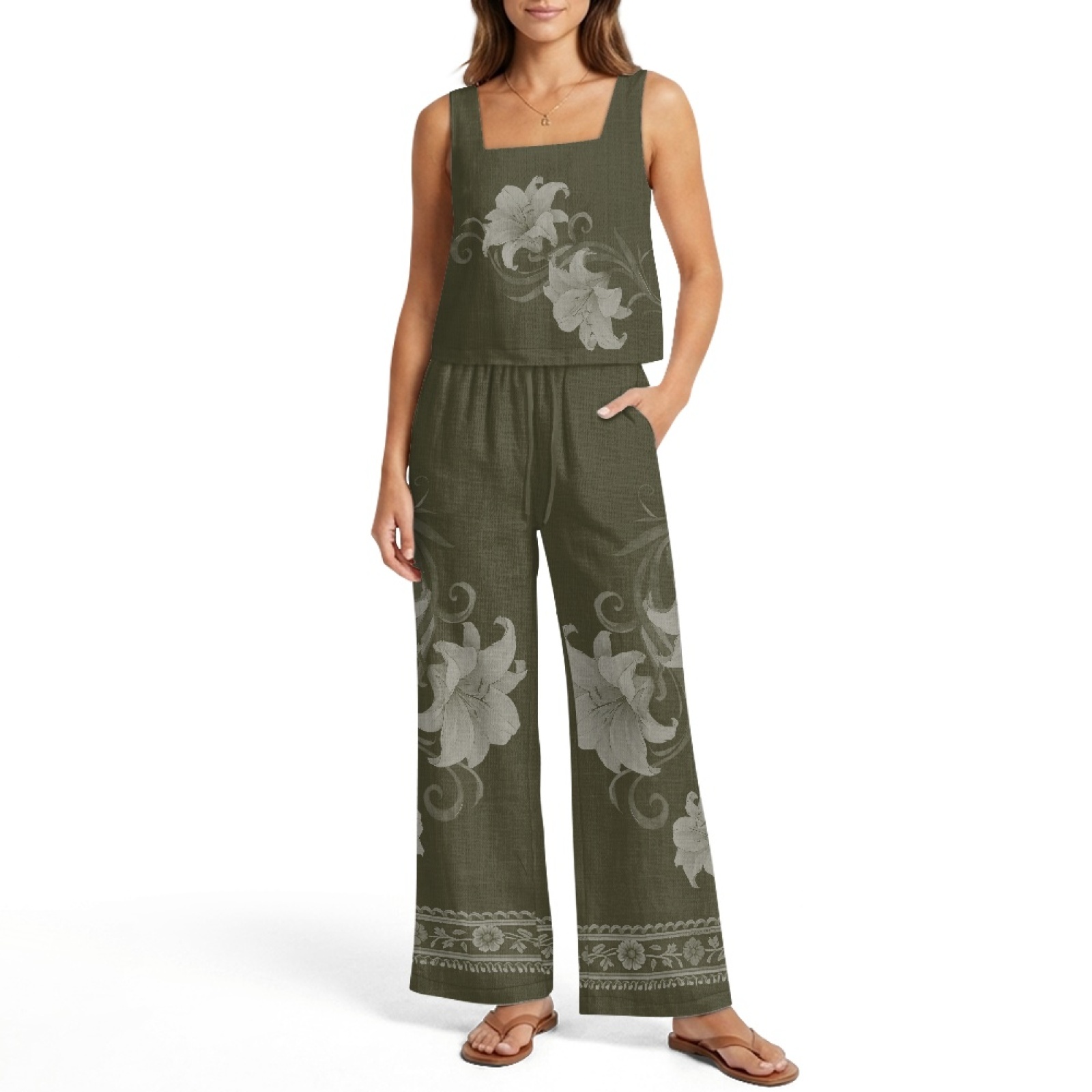 INSTANTARTS Women’s Linen Vest - огляд і ціна Linen Pant Wide