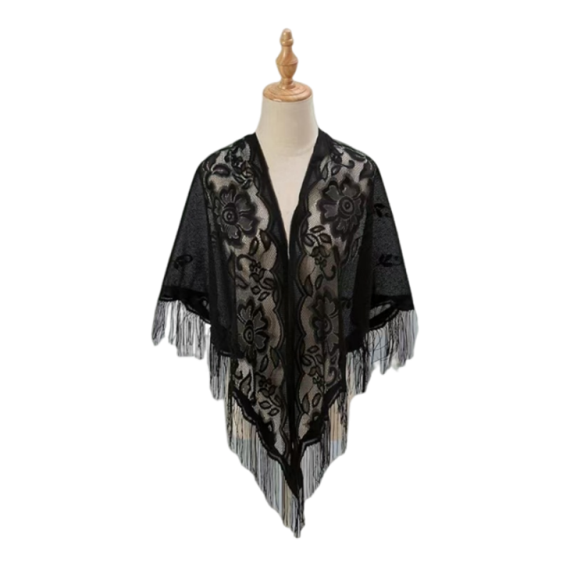 Floral Lace Shawl Wrap Women E - огляд і ціна Kimono Sheer Floral