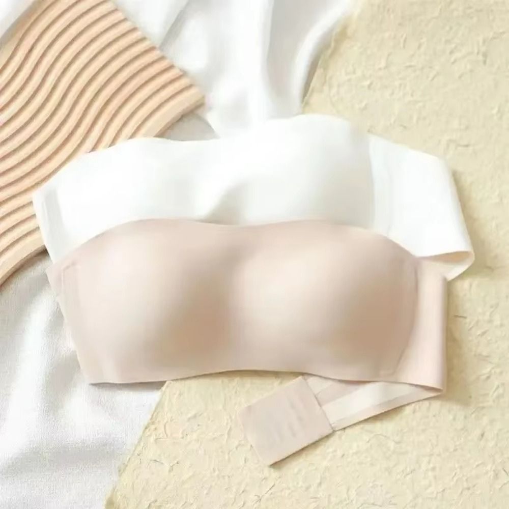 Solid Color Strapless Wrapped  - огляд і ціна Bralette Triangle Set